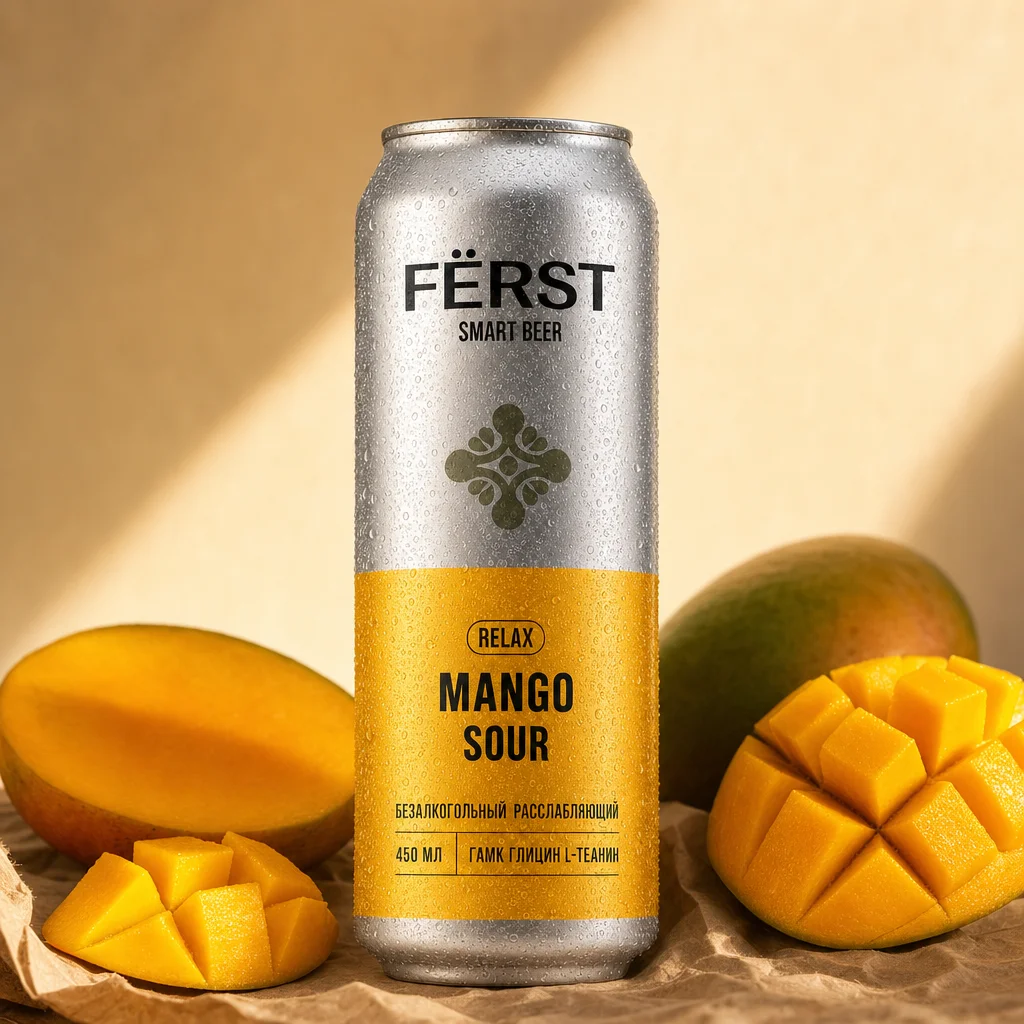 FËRST Relax Mango Sour — банка со спелым манго